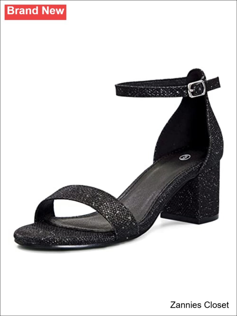 ✨ Women's Chunky Heels Open Toe Dress Sandals with Ankle Strap